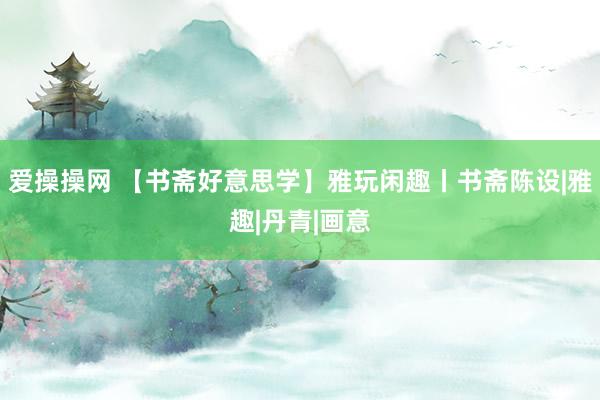 爱操操网 【书斋好意思学】雅玩闲趣丨书斋陈设|雅趣|丹青|画意